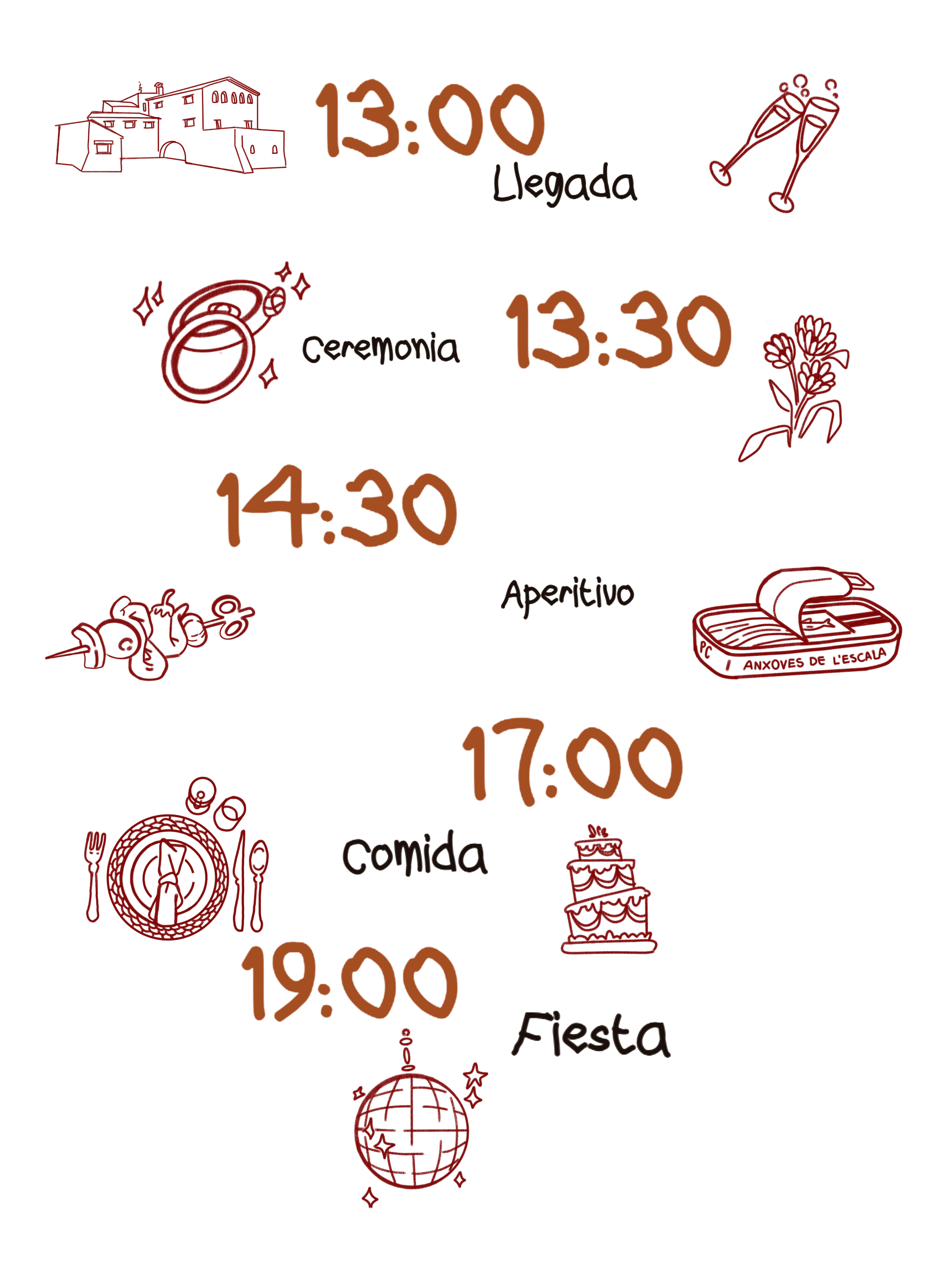 Programa de la boda